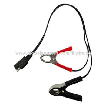 Booster Cable with 30A Battery Clip and Male Female Plug, 305mm Length