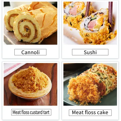 2KG Bakery Ingredients Crab Roe Flavor Chicken Meat Floss