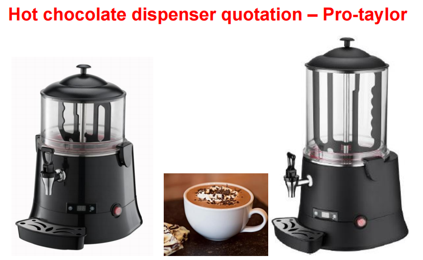 chocolate dispenser
