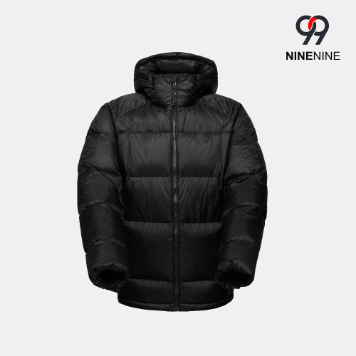 Chaqueta con capucha brillante para hombre