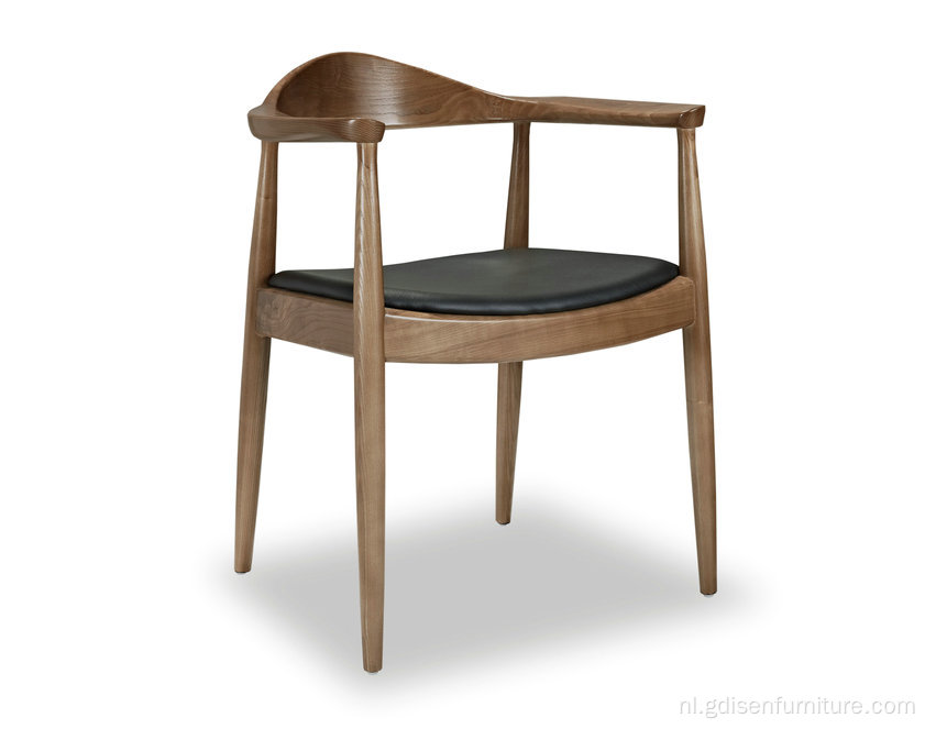 Moderne eetkamerstoel houten president armleuning Kennedy -stoelen