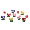 Multi Design 3D Colorful Mushroom Resin Cabochon Charms Beautiful Home Landscape Ornament Fairy Garden Accessories