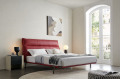 Muebles de dormitorio de lujo modernos Consejo tapizado rey rey ​​marco de cama de cama de metal