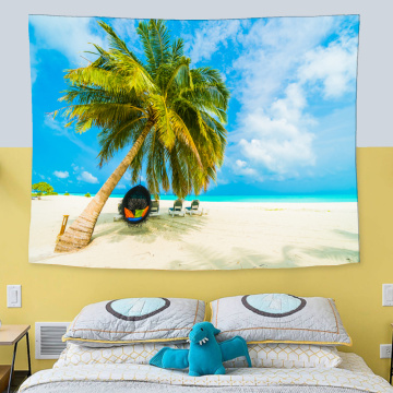 3D Beach Decorative tapestry