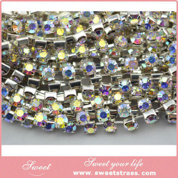 Factory direct sale crystal rhinestone cup chain