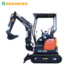 Shanding Brand Mini Excavator 1.8 Ton SD18U