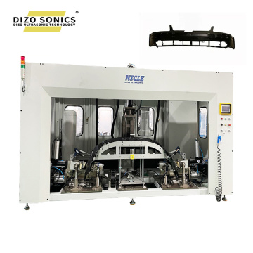Automobile bumper punching and welding machine