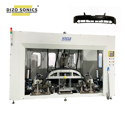 Automobile bumper punching and welding machine