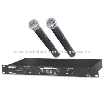 Dual-channel VHF Wireless Microphone System with Sound Companding Design, FM Modulation Model