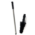 Stainless Steel Handle Silicone cleaning toilet brush