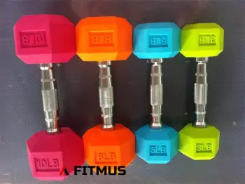 Colorful dumbbell