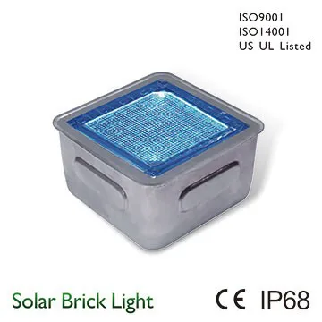 waterfroof square LED solar brick light