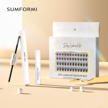 Etichetta privata Fluffy Lash Clusters Curl CD 0,07 mm per estensioni delle ciglia fai -da -te