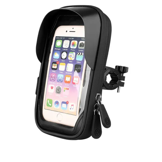 Waterproof Bike Phone Holder for iPhone and Samsung - Mobile Bicycle Handlebar Mount