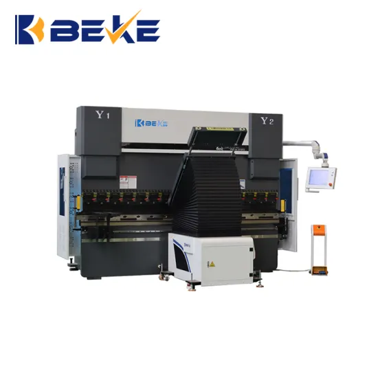 110T 320 CNC 4+1 Axis Automatic CT15 System: Advanced Press Brake Bending Machine for Steel Metal Sheet Processing with End Forming Capability