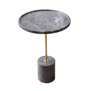 Modern Luxury Round Leg Marble Small Coffee Table for Sale
