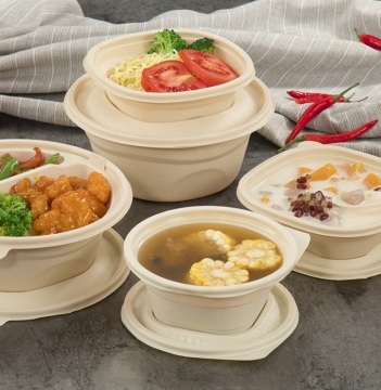 Wholesale Microwavable Cornstarch Disposable Lunch Boxes for Packing