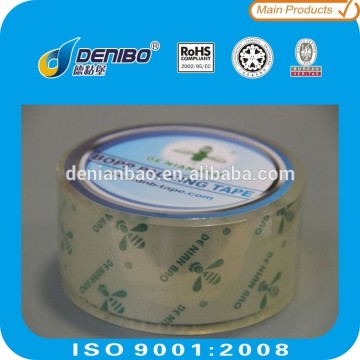 custom crystal clear tape for box sealing