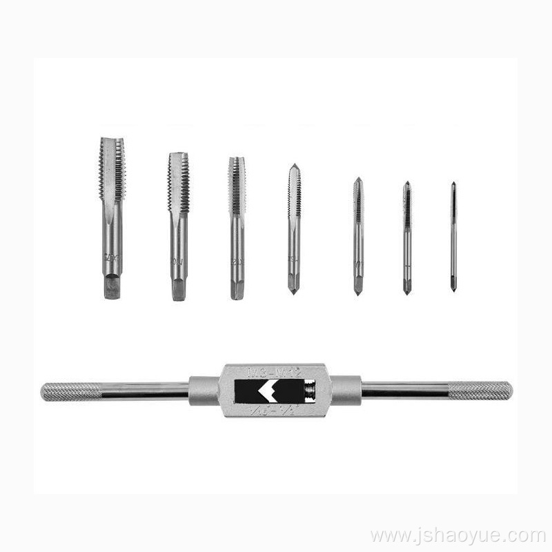 8PCS Thread Metric Machine Hand Taps Set