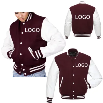 Custom Unisex Oversize Varsity Jacket with Blank Letterman Buttons