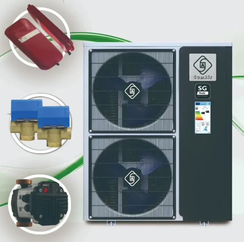 Factory Supply A+++ 16-50kW Air Source Monoblock R32 All-in-One DC Inverter WiFi Thermal Pump