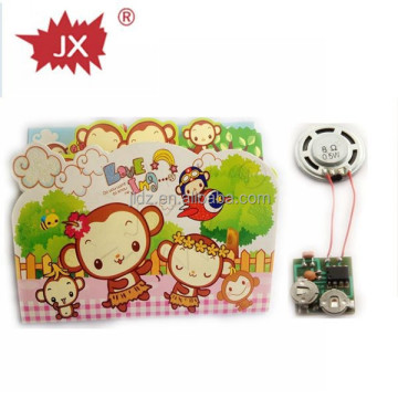 Light-Activated Sound Chip Module for Musical Greeting Cards