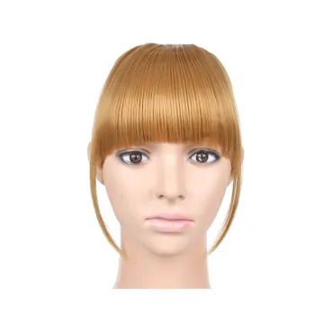 AliLeader Blonde Hair Synthetic Clip Hair Fringe Bangs