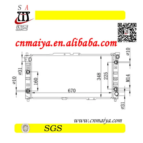 ISRAEL MARKET auto radiator for mazda