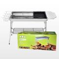 Pique-nique en acier inoxydable pliant du barbecue portable en charbon de bois