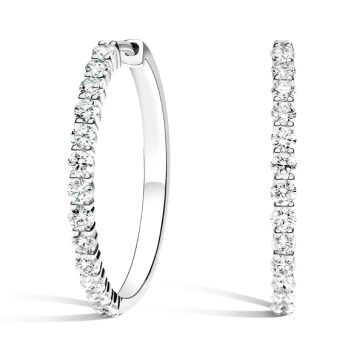 1.2ct 18K WG D VVS1 ဓာတ်ခွဲခန်းစိန်နားကပ်