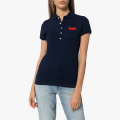 Polo mulheres suportam tops personalizados de lapela