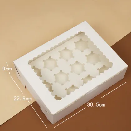 Cupcakes Box Packaging Cake Custom Birthday With Inserts