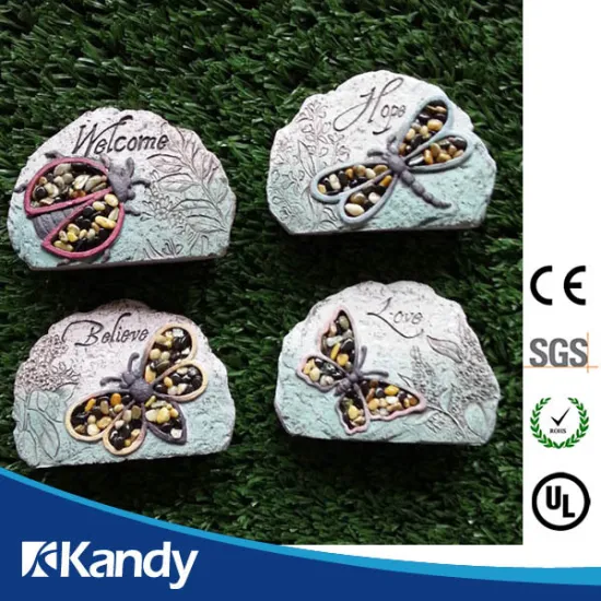 RoHS SGS factory Wholesale customized glow garden stone