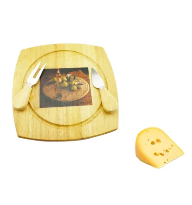 cheese wood cheese board set