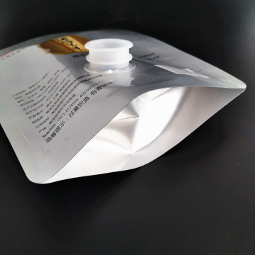 jugo de papel de aluminio bolsa de plástico