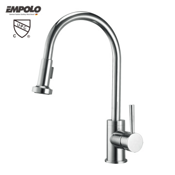 Brass Kitchen Single Faucet with Spray Head
