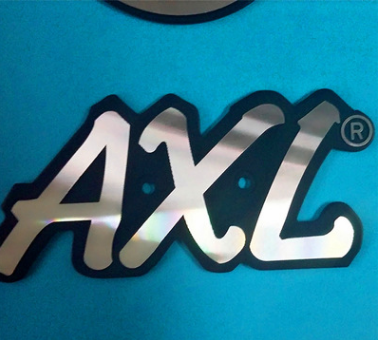 Arc-shaped Aluminum Nickel Logos