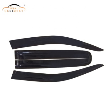 Black Car Rain Shield Sun Door Visor for Ranger T6 T7 2012-2018