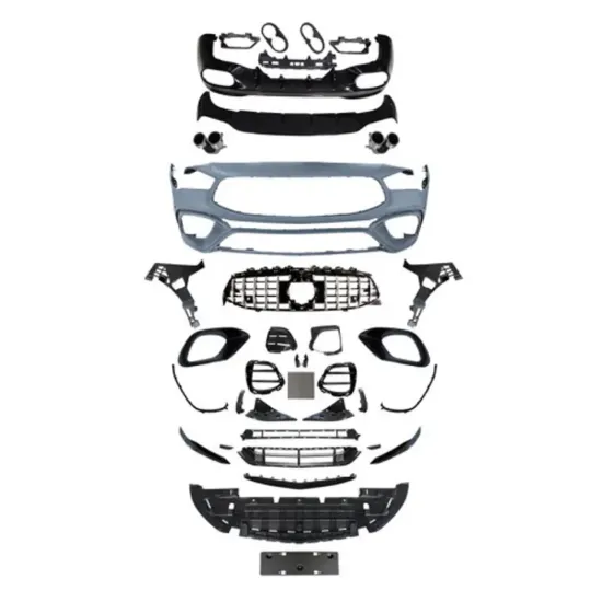 CLA45 Style PP ABS Body Kit for BENZ CLA W118 AMG Line 2019-2023