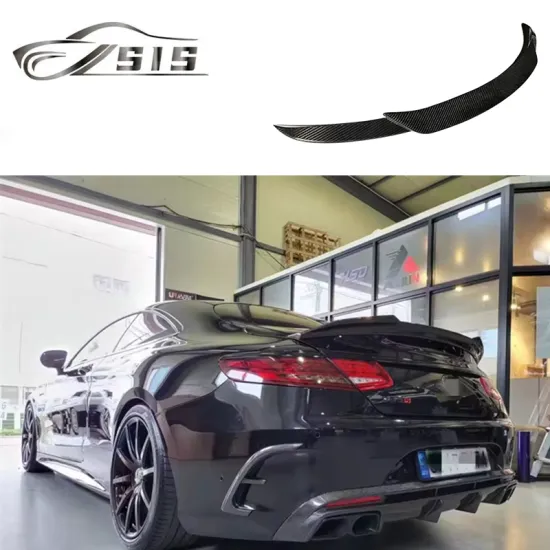 Carbon Fiber Rear Wing Spoiler for W217 C217 S63 S65 Coupe