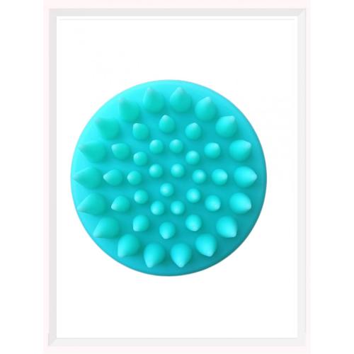 Silicone massage shampoo brush