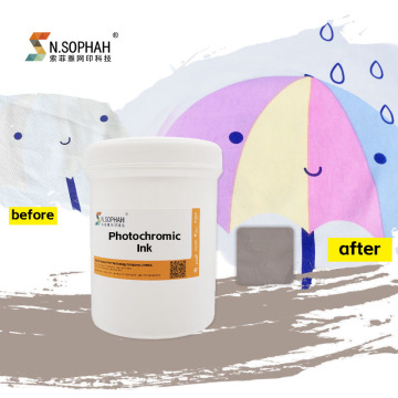 Sunlight Change Color Water Based Photochromic Ink for Screen Printing
