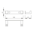 711 Tsarin Wall Hanger tare da 2 Pin