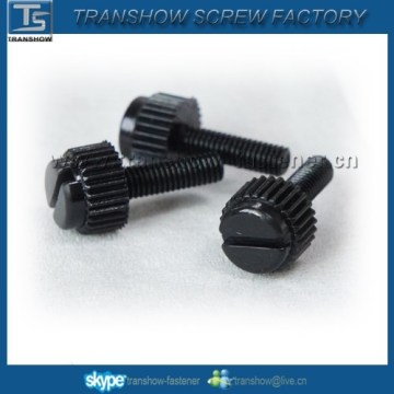 slotted pan head with knurled nylon screws