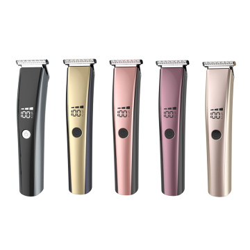 Customized Colors Wireless Hair Trimmer with LED Display and 4 Combs