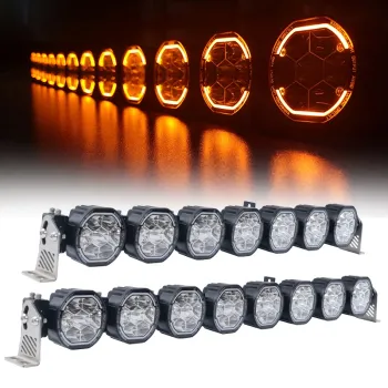 Amber White 50 Inch LED Light Bar for Offroad Vehicles