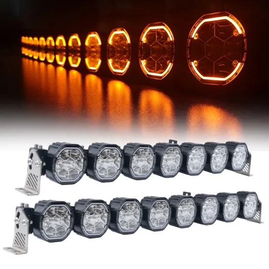 Amber White 50 Inch LED Light Bar for Offroad Vehicles