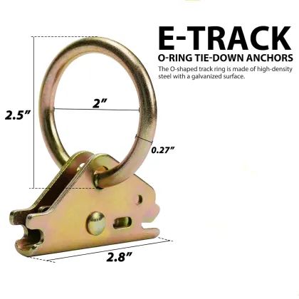 E-Track O-Rings Tie-Down Anchors for Trailers