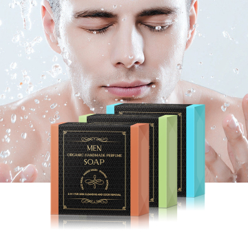 Organic 4-in-1 Bar Soap for Men's Body, Hair, Face, and Shave