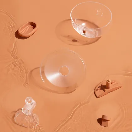 Electric Rechargeable Cone Hand Bra Breast Pump Night